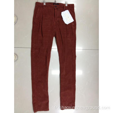 Pantalon homme en coton rouge de haute qualité